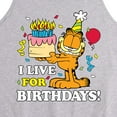 thumbnail image 2 of Garfield - I Live For Birthday's - Men's Jersey Tank Top, 2 of 4