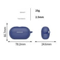 thumbnail image 3 of Silicone Case Cover for 2024 Beats Solo Buds Wireless Earbuds Soft Protective Case Skin Shockproof Protective Case Cover with Keychain, 3 of 11