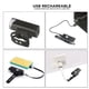 thumbnail image 4 of Juego de luces para bicicleta ANGGREK Luces delanteras y traseras Faro negro impermeable, 4 of 8