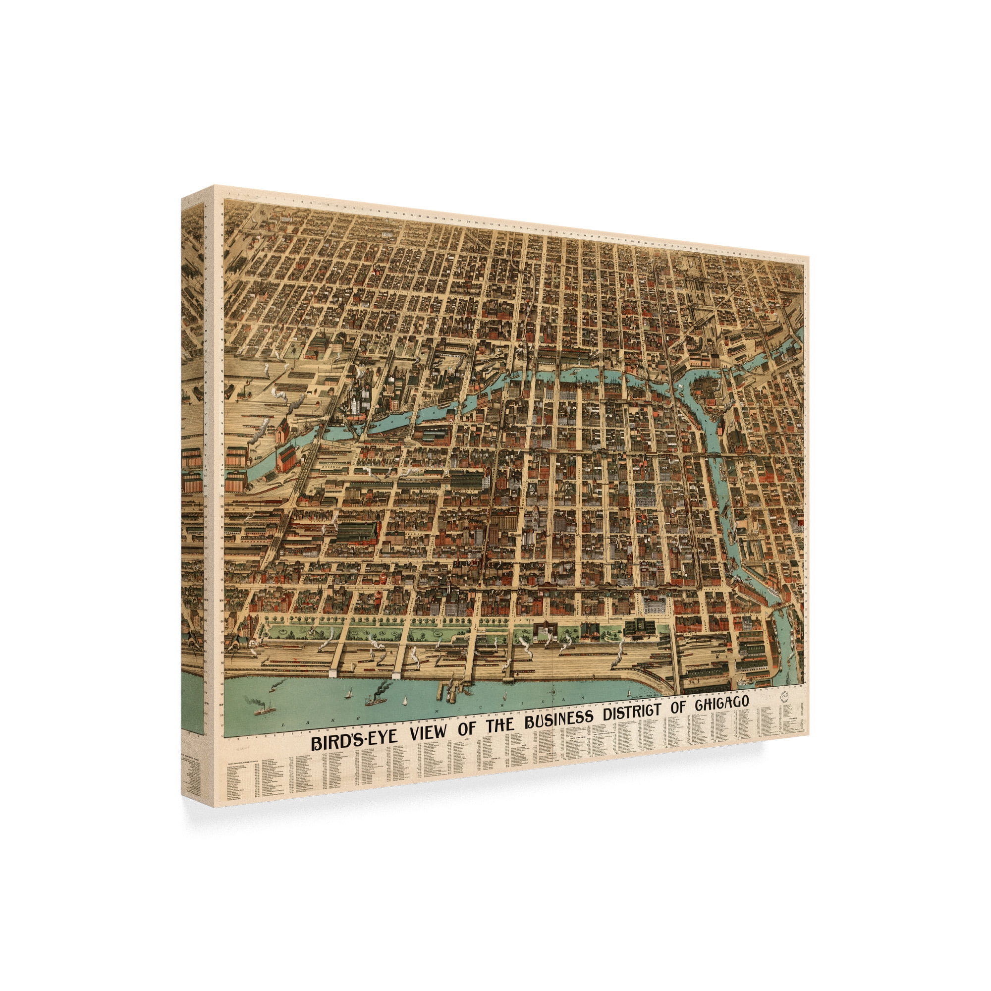 Trademark Fine Art 'Chicago 1898' Canvas Art by Vintage Lavoie