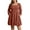 Caramel, variant on Cuteduck Women's Plus Size Fall Sweater Dress Long Sleeve Babydoll Dresses with Pocket, 1X-5X