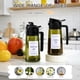 thumbnail image 5 of Pulverizador de aceite, 2 unidades, botella de aerosol de vidrio verde oscuro de 480 ml, 5 of 8