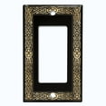 thumbnail image 2 of Metal Light Switch Plate Outlet Cover (French Victorian Frame - Single Rocker), 2 of 2