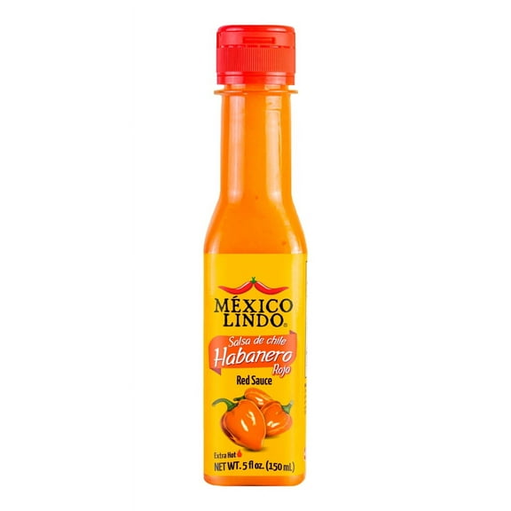Mexico Lindo Habanero Red Hot Sauce, 5 oz, Pack of 1