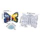 thumbnail image 3 of DIY Display Shelf Crystal Epoxy Resin Mold Butterfly Shaped Wall Shelf Holder Silicone Mould Home Bathroom Wall Decors Clear, 3 of 4