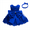 Royal Blue, variant on IBTOM CASTLE Baby Girl Christening Baptism Gowns with Headband Bowknot Pageant Wedding Birthday Princess First Communion Ruffle Tutu Dress 6-9 Months Royal Blue