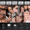 thumbnail image 6 of VIIWII Electric Beard Trimmer for Men, 14-in-1 Grooming Kit, Cordless Waterproof, with Nose & Ear Trimmer, Hair Clipper, 6 of 7