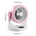 thumbnail image 3 of RRJ Mini USB Fan, Portable Air Cooler Humidifier, Personal Desk Fan Low Noise Strong Wind Power, USB Powered Small Fan for Office Bedroom Home, Desktop Air Circulator with Misting Function, 3 of 8