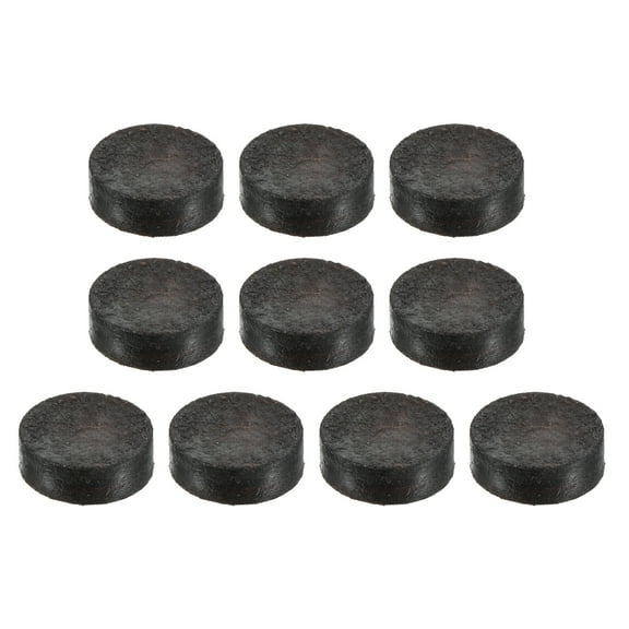 Uxcell 13mm Pool Cue Tips Snooker Billiard Cue Tips Pool Stick Tips, Brown 10 Pack