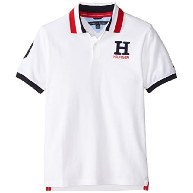 tommy white polo shirt