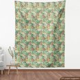 thumbnail image 4 of Ambesonne Floral Hawaiian Fabric by the Yard Upholstery, Exotic Garden Flora, 1 Yard, Seafoam Multicolor, 4 of 5