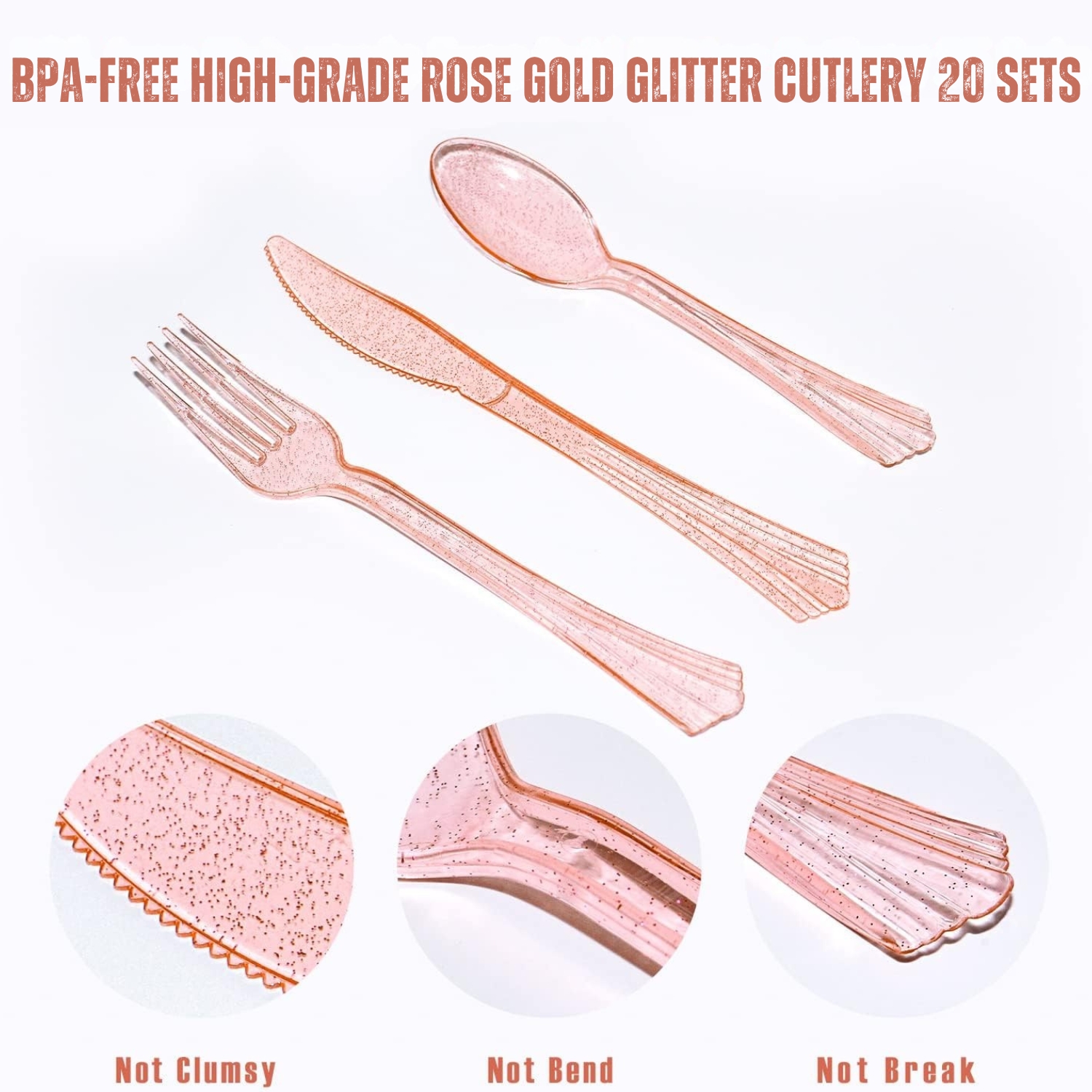 Happy Greetings Pink & Gold Party Supplies Set for 20, 141-Piece photo 6