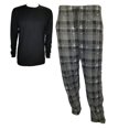 thumbnail image 1 of Men's Pajama Sets One Solid Top & One Plaid Bottom With Pockets, 1 of 20
