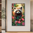 thumbnail image 2 of ZQA1752-AB Diamante AB parcial Diamante Serie Panda rojo Diamante cuadrado resina 40 * 70 CM Tamaño del lienzo 45 * 75 cm, 2 of 9