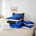thumbnail image 6 of Castle Fairy Geometric Lines Boy 7-Piece Bedding Comforter Set,Abstract Gradient King Bedding Sets,Neon Lights Ultra Soft Bed Sheets,Lightweight Room Decor, 6 of 8