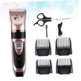 thumbnail image 3 of Phenofice Golden USB Pet Clippers for Dogs and Cats Plastic Hair Trimmer Kit with Removable Tool Head and AntiSlip Design, 3 of 8