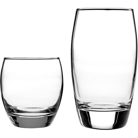 Anchor Hocking Opus 16-Piece Glassware Set, Clear