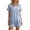 Blue, variant on MDUKONU Women's Trendy Short Set Comfy Minimalist Travel Blue XXL