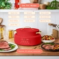 thumbnail image 3 of Beautiful 10-in-1 , 6 Qt Electric Multi-Cooker, Tomato Red by Drew Barrymore, 3 of 21