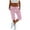 Pink, variant on Casual Women Plus Size Jogger Capri Pants