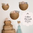 thumbnail image 4 of Set de 2 Cestas de Pared con Borde Ondulado BEBE BASK Lola de Mimbre, 4 of 9