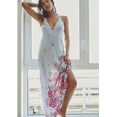 thumbnail image 4 of Free People Womens Get to You Printed Maxi Dress Hydrangea Combo Large, 4 of 6