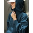 thumbnail image 4 of Women Half Zipper Hoodie Sweatshirt Long Sleeve Zip Up Oversized Drawstring Pullover Hooded with Pockets Casual Oversized Fall Sweatshirt, 4 of 7