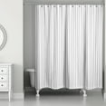thumbnail image 2 of Creative Products Gray Uneven Stripes 71x74 Shower Curtain, 2 of 2