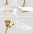 thumbnail image 3 of 60 Inch Modern ABS Ceiling Fan With 6 Speed Smart Remote Control Reversible DC Motor For Bedroom Living Room, 3 of 8