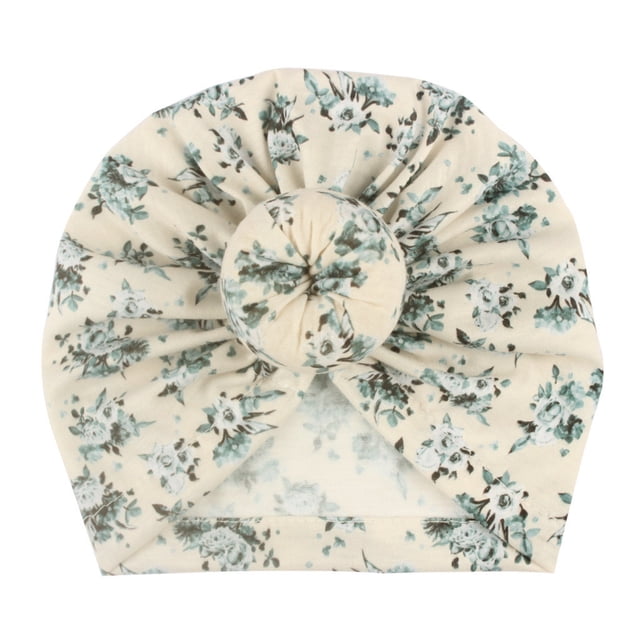 DPTALR Tout-Petits Enfants Bébé Garçon Fille Bonnet à Imprimé Floral Noué Accessoires