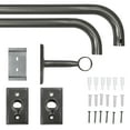 thumbnail image 4 of Better Homes & Gardens 1” Pewter French Wrap Curtain Rod 42-120", 4 of 5