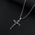 thumbnail image 1 of N XL Jewelry Cross Men s Necklace Hip Hop Long Sweater Chain Personality Retro Pendant Accessories, 1 of 5