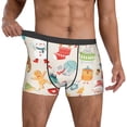 thumbnail image 2 of Kdxio Men's Boxer Briefs with Christmas and New Year Print - Comfortable and Breathable Underwear for Everyday Wear, 2 of 7