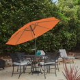 thumbnail image 2 of Pure Garden 50-LG1053 Parasol de Patio avec Inclinaison Automatique, 10 Pi, Terre Cuite, 2 of 8