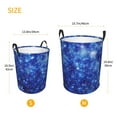 thumbnail image 5 of Daiia blurred Star Snow Christmas Laundry Hamper With Handles Large Storage Basket/Toy Organizer/Dirty Clothes Collapsible Waterproof For College Dorms, Bedroom,Bathroom, 5 of 8
