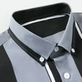 thumbnail image 4 of Men's Dress Shirts Long Sleeve Business Regular Fit Wedding Work Non Iron Shirt Dark Gray M, 4 of 6