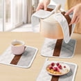 thumbnail image 5 of Black Striped Geometric Pot Holders for Kitchen Heatproof Potholder, 4 Pack Modern Boho Brown Rustic Hot Pads Multipurpose Oven Pads Cloth Potholders Trivet for Cooking and Baking, 5 of 8