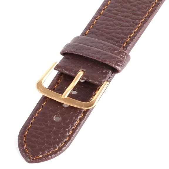 DESIGNICE Soft Leather Wrist Watch Band Strap Replacement Black/Coffee 12-22mm