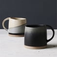 thumbnail image 3 of Ceramic cup retro mug black and white latte coffee cup, 3 of 4