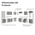 thumbnail image 4 of Cocina Integral Completa Modular Madesa Agata 549cm BG 01, 4 of 5