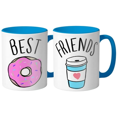 Coffee And Donut Best Friends Coffee Mug 11oz Duo Set