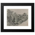 thumbnail image 2 of Shen Zhou 14x12 Black Modern Framed Museum Art Print Titled - Cloud-Climbing Pavilion (After 1490), 2 of 5