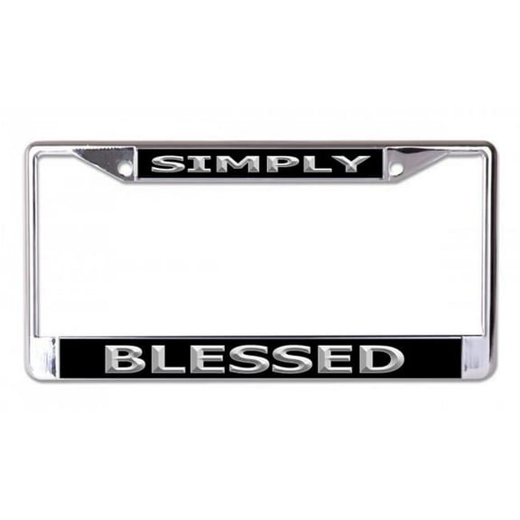 Simply Blessed #2 Chrome License Plate Frame