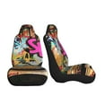 thumbnail image 3 of Pofeuu Graffiti Lamp Urban Scene Print Automotive Car Seat Covers Flat Cloth Full Set Seat Covers,Car Seat Covers front seats for Cars Trucks and SUVs-2 PCS, 3 of 9