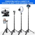 thumbnail image 3 of BZE Selfie Stick,62 inches Long Extendable Selfie Stick Tripod, Phone Tripod with Wireless Remote Shutter,Group Selfies/Live Streaming/Video Recording Compatible with All Cellphones, 3 of 5