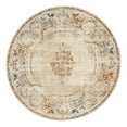 thumbnail image 3 of Unique Loom Chateau Collection Area Rug - Lincoln (4' 1" Round Blue Cream/Brown), 3 of 7