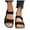 Black, variant on Womens Hiking Walking Sandals Arch Support Sport Water Sandal Shoes with Double Buckles Black 6.5