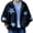Black, variant on Gupgi Women Loose Zip Hoodies Star Jacket Casual Long Sleeve Hooded Sweatshirts Autumn Streetwear