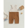 thumbnail image 4 of Suealasg Toddler Boy Suspender Overalls Pants 6M 12M 18M 2T 3T Kids Boy Patchwork Contrast Color One Piece Jumpsuit for Children Boy，Spring Fall, 4 of 8