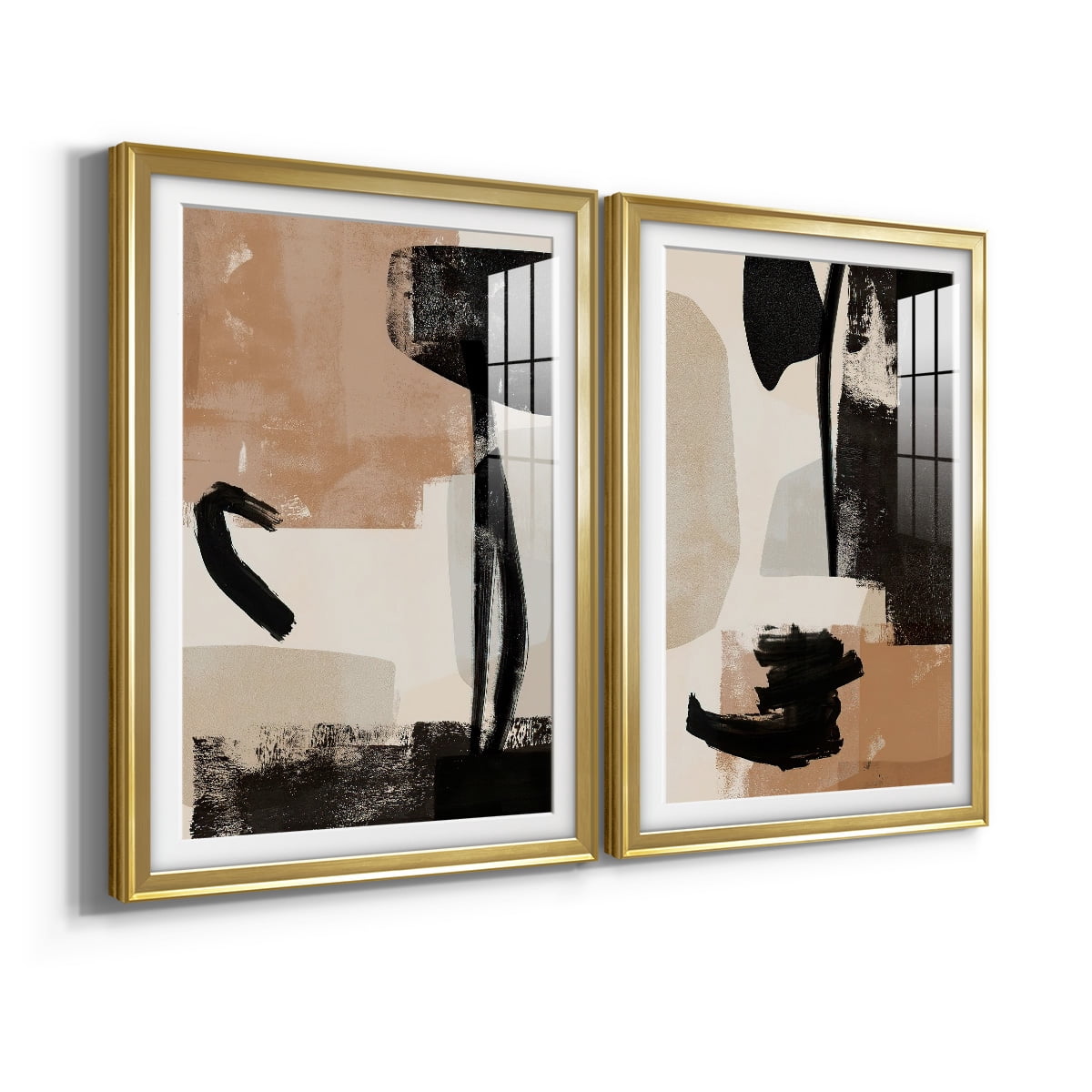 Wexford Home Selective Arrangement III Premium Framed Print, 30.5" x 42.5" - Ready to Hang, Gold (Set of 2)